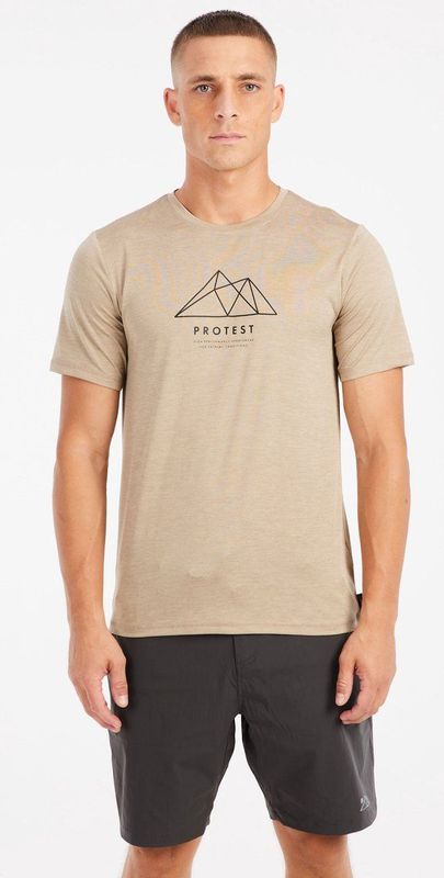 PRTOliver - Outdoor T-shirt - Korte Mouwen - Ronde Hals - Polyester - Zwart