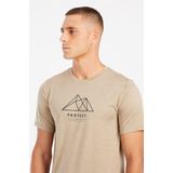 Protest - Prtoliver - T-Shirt - Bamboo Beige - 100% Polyester, Regular Fit, Ademend, Lichtgewicht