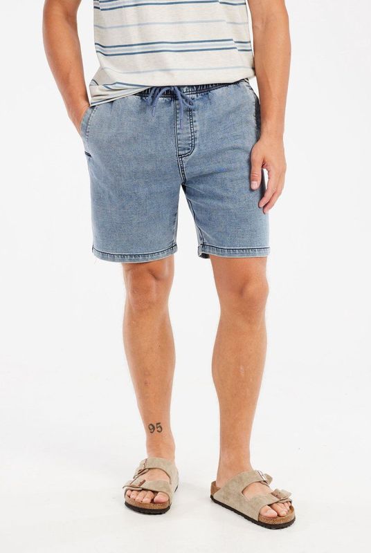 Protest - Prthoover - Korte Broek - Faded Denim - Katoen/Polyester