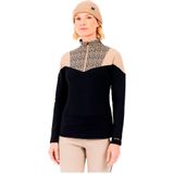 Protest - PRTJelisa - Skipully Dames - True Black - Lange Mouwen - 1/4 Rits