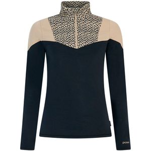 Protest - PRTJelisa - Skipully Dames - True Black - Lange Mouwen - 1/4 Rits