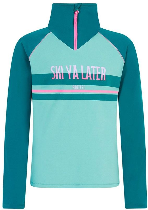 Protest - PRTWonder - Skipully - Glacial Blue - Lange Mouwen - 1/4 Rits - Fleece