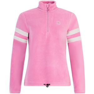 Protest - PRTMiek - Skipully Dames - Vintage Pink - Outdoor Fleece Sweater - Lange Mouwen - 1/4 Rits