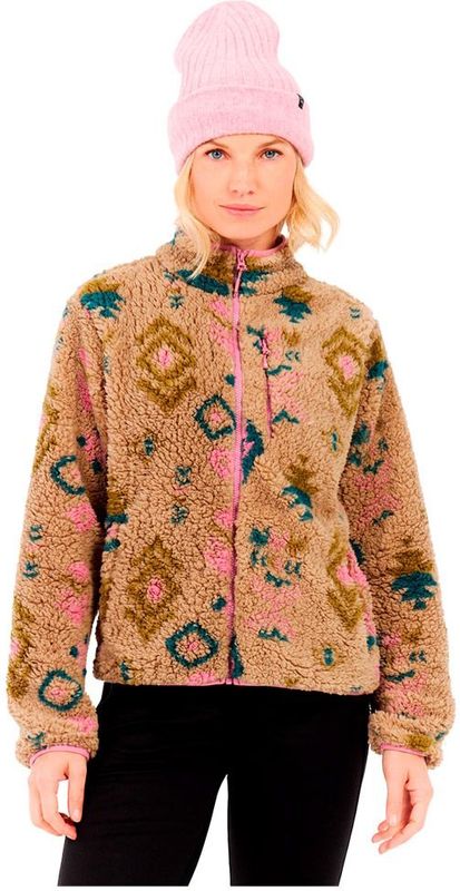 Protest - PRTAdel - Fleece Vest - Camel/Roze/Blauw