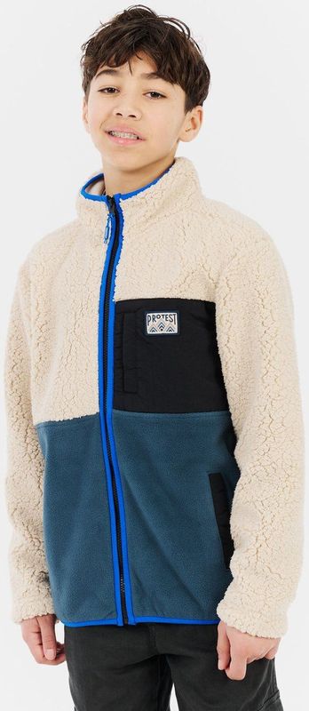Protest - PRTFinley JR - Fleece Vest - Ecru/Blauw