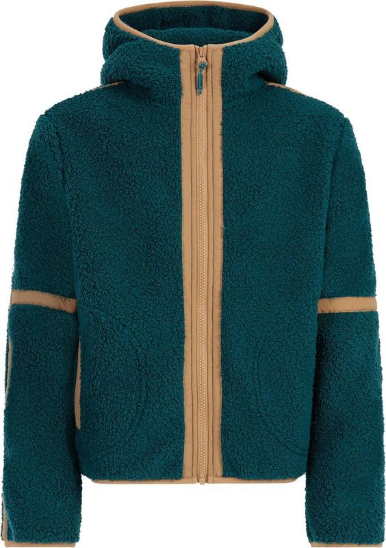 Protest - PRTJaggy - Fleece Vest - Rainstorm Blue - Teddy - Capuchon