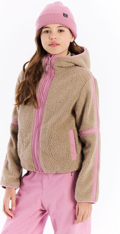 Protest - PRTJaggy - Fleece Vest - Beige/Roze