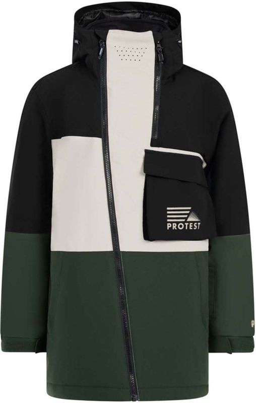 Protest - PRTTrax Jr - Ski-jas - Olijfgroen/Zwart/Ecru