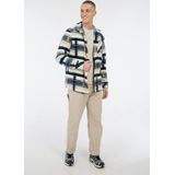 Protest Prtmitchel - Shacket Heren - Outdoor - Overshirt - High-pile teddy fleece – Twilight Navy