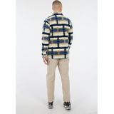 Protest Prtmitchel - Shacket Heren - Outdoor - Overshirt - High-pile teddy fleece – Twilight Navy