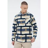 Protest Prtmitchel - Shacket Heren - Outdoor - Overshirt - High-pile teddy fleece – Twilight Navy