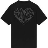 Croyez Stitched Heart T-Shirt - Black XXS