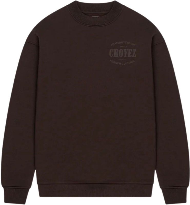 Croyez - Stamp Sweater - Bruin - Regular Fit