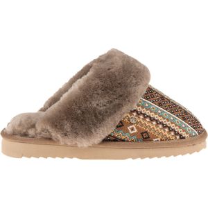 Warmbat - Collie CLL 324655 - Pantoffel - Mud - Merino Schapenvacht