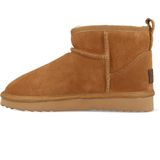 Warmbat Durack Wom Suede Boot Zip Cogn Dames Pantoffels - Cognac