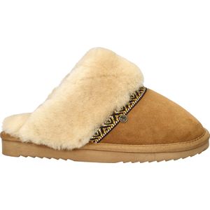 Warmbat Australia - Flurry Tope - Pantoffel - Cognac - Suède - Merino-wol