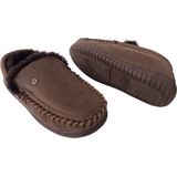 Warmbat - Grizzly - Pantoffel - Donkerbruin - Leer