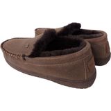Warmbat - Grizzly - Pantoffel - Donkerbruin - Leer