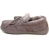 Warmbat - Koala - Pantoffels - Pruim - Suède - Merinowol Voering