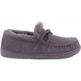 Warmbat - Koala - Pantoffels - Pruim - Suède - Merinowol Voering