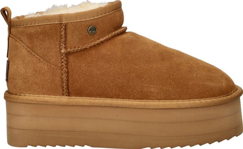 Warmbat Australia - Durack Triple - Dames Boots - Cognac - Suède - Merino-wol