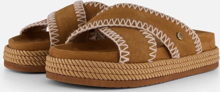 Warmbat - Nullagine - Slippers - Cognac - Suede