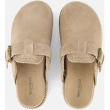 Warmbat - Warrego - Slippers - Beige - Suede, Microfiber, EVA, Voorgevormd Voetbed