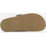 Warmbat - Warrego - Slippers - Beige - Suede, Microfiber, EVA, Voorgevormd Voetbed