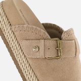 Warmbat - Warrego - Slippers - Beige - Suede, Microfiber, EVA, Voorgevormd Voetbed