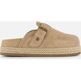Warmbat - Warrego - Slippers - Beige - Suede, Microfiber, EVA, Voorgevormd Voetbed