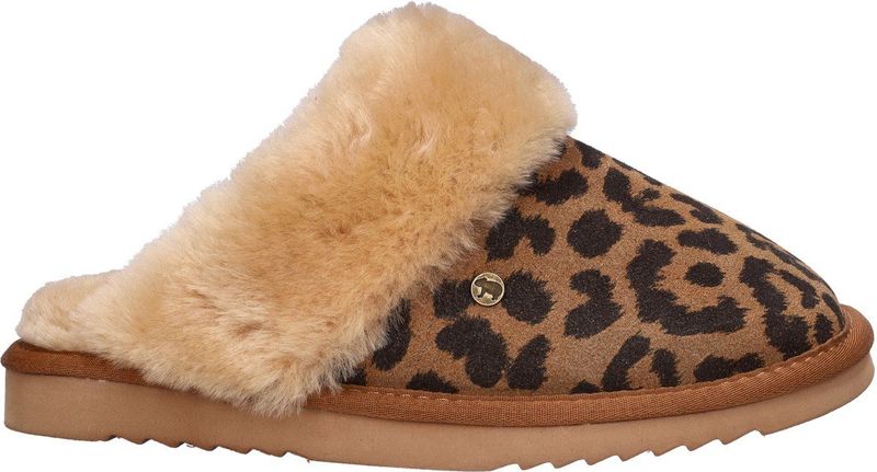 Warmbat - Collie Panther Print - Pantoffels - Chestnut - Dames
