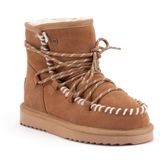 Warmbat - Kalbarri - Suede Lace Boot - Cognac - Dames Laarzen