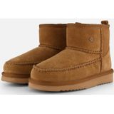Warmbat - Wallaby - Enkellaars - Cognac - Suède - Gevoerd met Schapenwol