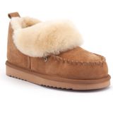 Warmbat - Wiluna - Pantoffel - Cognac - Suède - 100% Merinowol