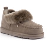 Warmbat - Wiluna - Pantoffel - Moss - Suède - 100% Merinowol Voering