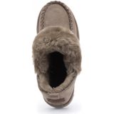 Warmbat - Wiluna - Pantoffel - Moss - Suède - 100% Merinowol Voering