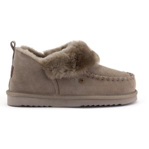 Warmbat - Wiluna - Pantoffel - Moss - Suède - 100% Merinowol Voering