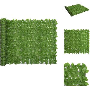 vidaXL Privacy Scherm - Groene Bladeren - Polyethyleen en Stof - 300 x 150 cm - Parasol