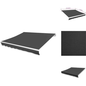 vidaXL Luifel - Luifels - Zonnescherm - Zonneschermen - Luifeldoek 450x300 cm canvas antraciet