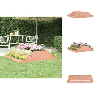 vidaXL Plantenbak - Plantenbakken - Verhoogde Plantenbak - Kweekbak - Plantenbak 110x110x27 cm massief douglashout