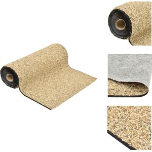 vidaXL Grindfolie - Grindfolies - Vijverfolie - Grindfolie Vijver - Grindfolie 250x60 cm natuurlijke zandkleur