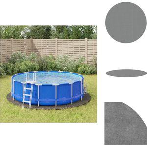 vidaXL Grondzeil rond zwembad - 396 cm - polyester geotextiel - 400 g/m² - Zwembad afdekzeil