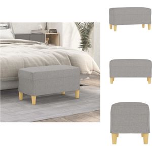 Vidaxl - Sitzbänke - Living Sitzbank Hellgrau 70x35x41 cm Stoff - Grau