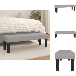 Vidaxl - Sitzbank Hellgrau 100x30x30 cm Stoff - Sitzbank - Grau - Sofa - Couch - Polstermöbel