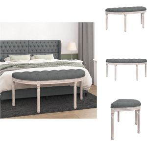 Vidaxl - Sitzbank Dunkelgrau 110,5x45x49 cm Stoff - Bank - Sitzbank - Flurbank - Sofa - Couchtisch