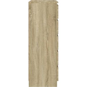 vidaXL Ladekast Sonoma Eiken - 5 lades - 60x36x103 - Duurzaam hout - Commode