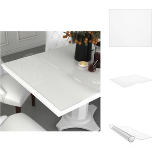 vidaXL Tafelbeschermer - Tafelbeschermers - Tafelfolie - Tafelfolies - Tafelbeschermer 100x90 cm 2 mm PVC transparant