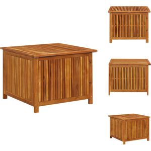 vidaXL Opslagkist - Opslagkisten - Opbergkist - Opbergkisten - Tuinbox 75x75x58 cm massief acaciahout