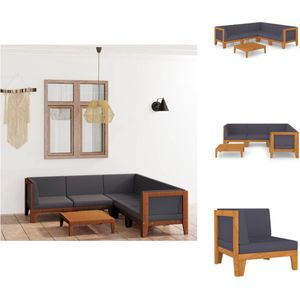 Vidaxl - 6-tlg. Garten-Lounge-Set mit Kissen Akazie Massivholz - Gartensofa - Loungesessel - Gartenmöbel Set - Outdoor Furniture - Holz Lounge Set