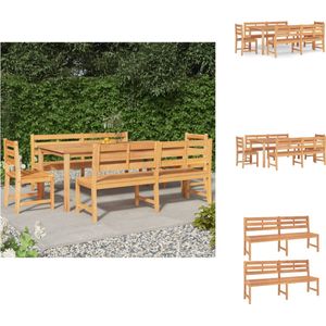 vidaXL Tuinset - Tuinsets - Terrasset - Eethoek - 5-delige Tuinset massief teakhout